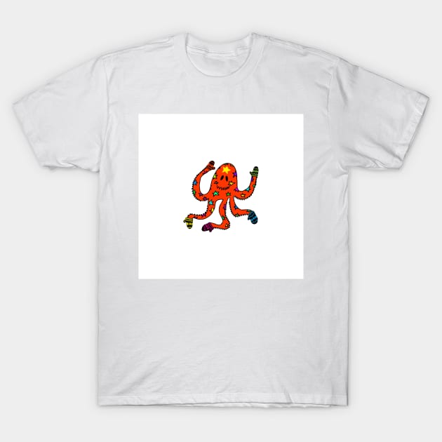 octopus in mittens T-Shirt by ulyanaandreeva